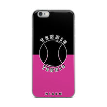 Load image into Gallery viewer, Tennis iPhone Case (Black &amp; Pink 5)