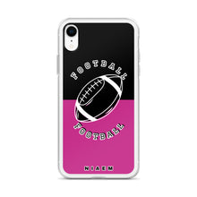 Load image into Gallery viewer, American Football iPhone Case (Black &amp; Pink)