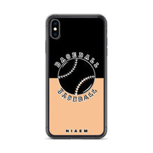 Load image into Gallery viewer, Baseball iPhone Case (Black &amp; Nude 1)