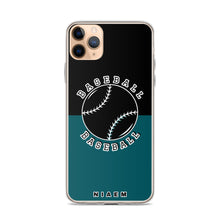 Load image into Gallery viewer, Baseball iPhone Case (Black &amp; Blue 4)