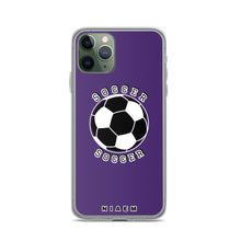 Load image into Gallery viewer, Soccer iPhone Case (Purple)