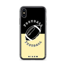 Load image into Gallery viewer, American Football iPhone Case (Black &amp; Yellow 2)
