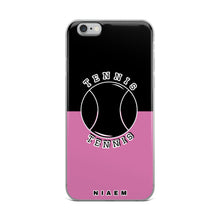Load image into Gallery viewer, Tennis iPhone Case (Black &amp; Pink 1)