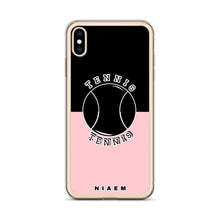 Load image into Gallery viewer, Tennis iPhone Case (Black &amp; Pink 3)
