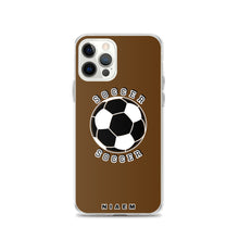 Load image into Gallery viewer, Soccer iPhone Case (Brown)