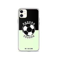 Load image into Gallery viewer, Soccer iPhone Case (Black &amp; Green 2)