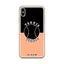 Load image into Gallery viewer, Tennis iPhone Case (Black &amp; Orange 2)
