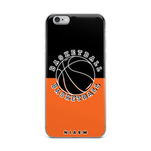 Load image into Gallery viewer, Basketball iPhone Case (Black &amp; Orange)