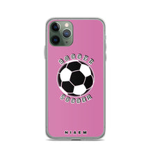 Load image into Gallery viewer, Soccer iPhone Case (Pink 1)