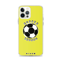 Load image into Gallery viewer, Soccer iPhone Case (Yellow 3)