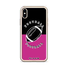 Load image into Gallery viewer, American Football iPhone Case (Black &amp; Pink)