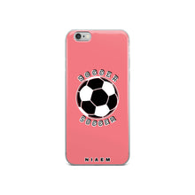 Load image into Gallery viewer, Soccer iPhone Case (Pink 2)