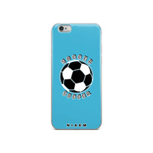 Load image into Gallery viewer, Soccer iPhone Case (Blue 7)