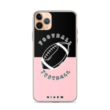 Load image into Gallery viewer, American Football iPhone Case (Black &amp; Pink 3)