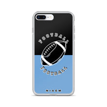Load image into Gallery viewer, American Football iPhone Case (Black &amp; Blue 1)