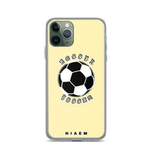 Load image into Gallery viewer, Soccer iPhone Case (Yellow 2)