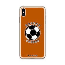 Load image into Gallery viewer, Soccer iPhone Case (Brown 1)