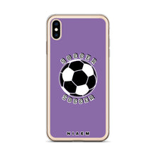 Load image into Gallery viewer, Soccer iPhone Case (Purple 1)