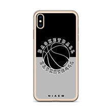 Load image into Gallery viewer, Basketball iPhone Case (Black &amp; Grey 2)