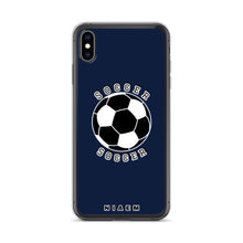 Load image into Gallery viewer, Soccer iPhone Case (Navy)