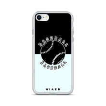 Load image into Gallery viewer, Baseball iPhone Case (Black &amp; Blue 5)