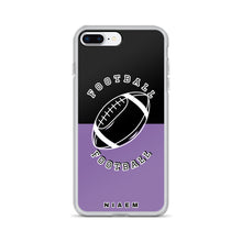 Load image into Gallery viewer, American Football iPhone Case (Black &amp; Purple 1)