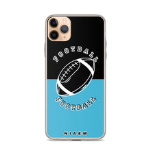 Load image into Gallery viewer, American Football iPhone Case (Black &amp; Blue 7)