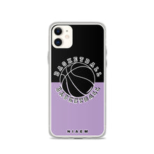 Load image into Gallery viewer, Basketball iPhone Case (Black &amp; Purple 2)