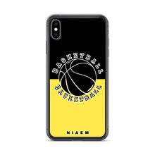Load image into Gallery viewer, Basketball iPhone Case (Black &amp; Yellow 1)
