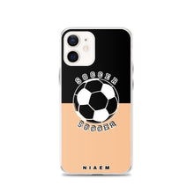 Load image into Gallery viewer, Soccer iPhone Case (Black &amp; Nude 1)