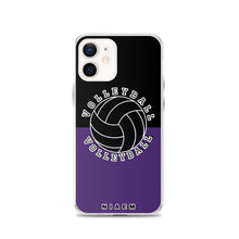 Load image into Gallery viewer, Volleyball iPhone Case (Black &amp; Purple)
