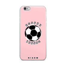 Load image into Gallery viewer, Soccer iPhone Case (Pink 3)