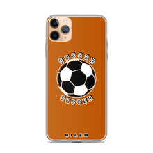 Load image into Gallery viewer, Soccer iPhone Case (Brown 1)