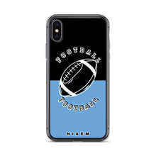 Load image into Gallery viewer, American Football iPhone Case (Black &amp; Blue 1)