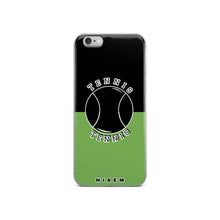 Load image into Gallery viewer, Tennis iPhone Case (Black &amp; Green)
