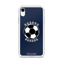Load image into Gallery viewer, Soccer iPhone Case (Navy)