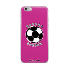 Load image into Gallery viewer, Soccer iPhone Case (Pink)
