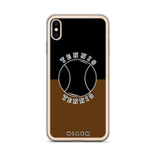 Load image into Gallery viewer, Tennis iPhone Case (Black &amp; Brown)