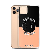 Load image into Gallery viewer, Tennis iPhone Case (Black &amp; Orange 2)