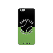 Load image into Gallery viewer, Baseball iPhone Case (Black &amp; Green)