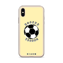 Load image into Gallery viewer, Soccer iPhone Case (Yellow 2)