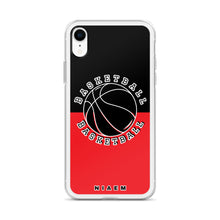 Load image into Gallery viewer, Basketball iPhone Case (Black &amp; Red 1)