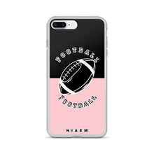 Load image into Gallery viewer, American Football iPhone Case (Black &amp; Pink 3)