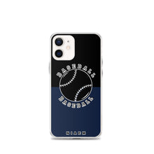 Load image into Gallery viewer, Baseball iPhone Case (Black &amp; Navy)