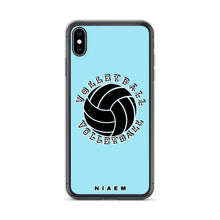 Load image into Gallery viewer, Light blue volleyball iPhone XS Max phone cases