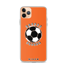 Load image into Gallery viewer, Soccer iPhone Case (Light Orange)