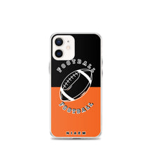 Load image into Gallery viewer, American Football iPhone Case (Black &amp; Orange)