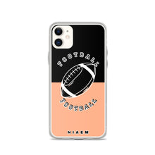 Load image into Gallery viewer, American Football iPhone Case (Black &amp; Orange 2)