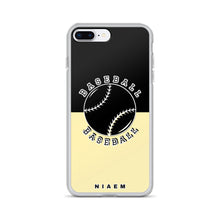Load image into Gallery viewer, Baseball iPhone Case (Black &amp; Yellow 2)