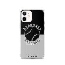 Load image into Gallery viewer, Baseball iPhone Case (Black &amp; Grey 2)